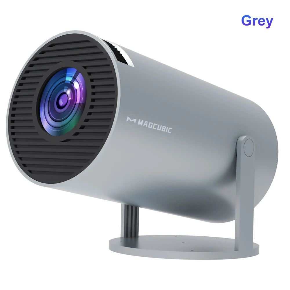 Projector Android 11 4K 1280*720P HY300 Dual Wifi 260ANSI 180°Flexible BT5.0 Cinema Outdoor Portable Projetor HY300 Pro