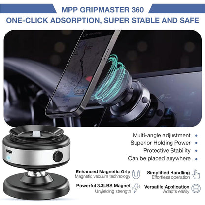 360 Rotatable Car Magnetic Phone Holder Mount Vacuum Magnetic Phone Holder Stand