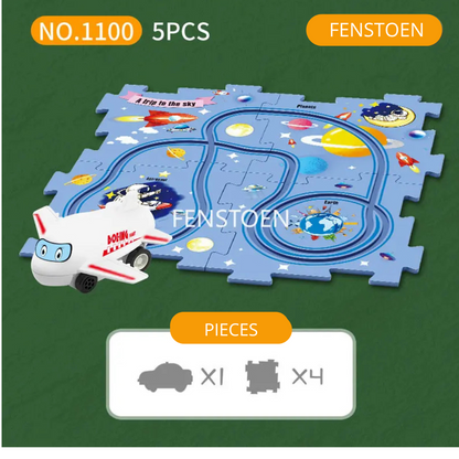 SPEEDCARS: Elektrische Racebaan & Stadspuzzel voor Kinderen